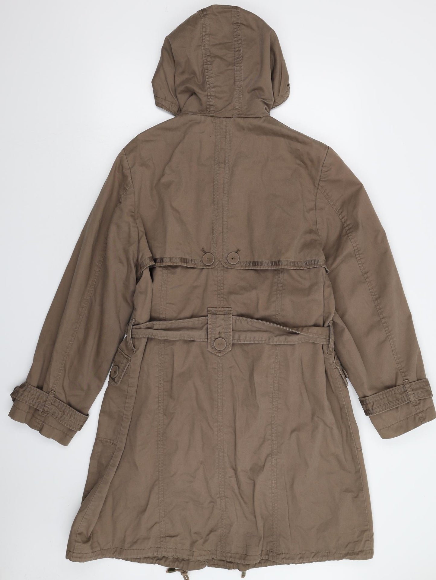 Per Una Womens Grey   Parka Coat Size XL