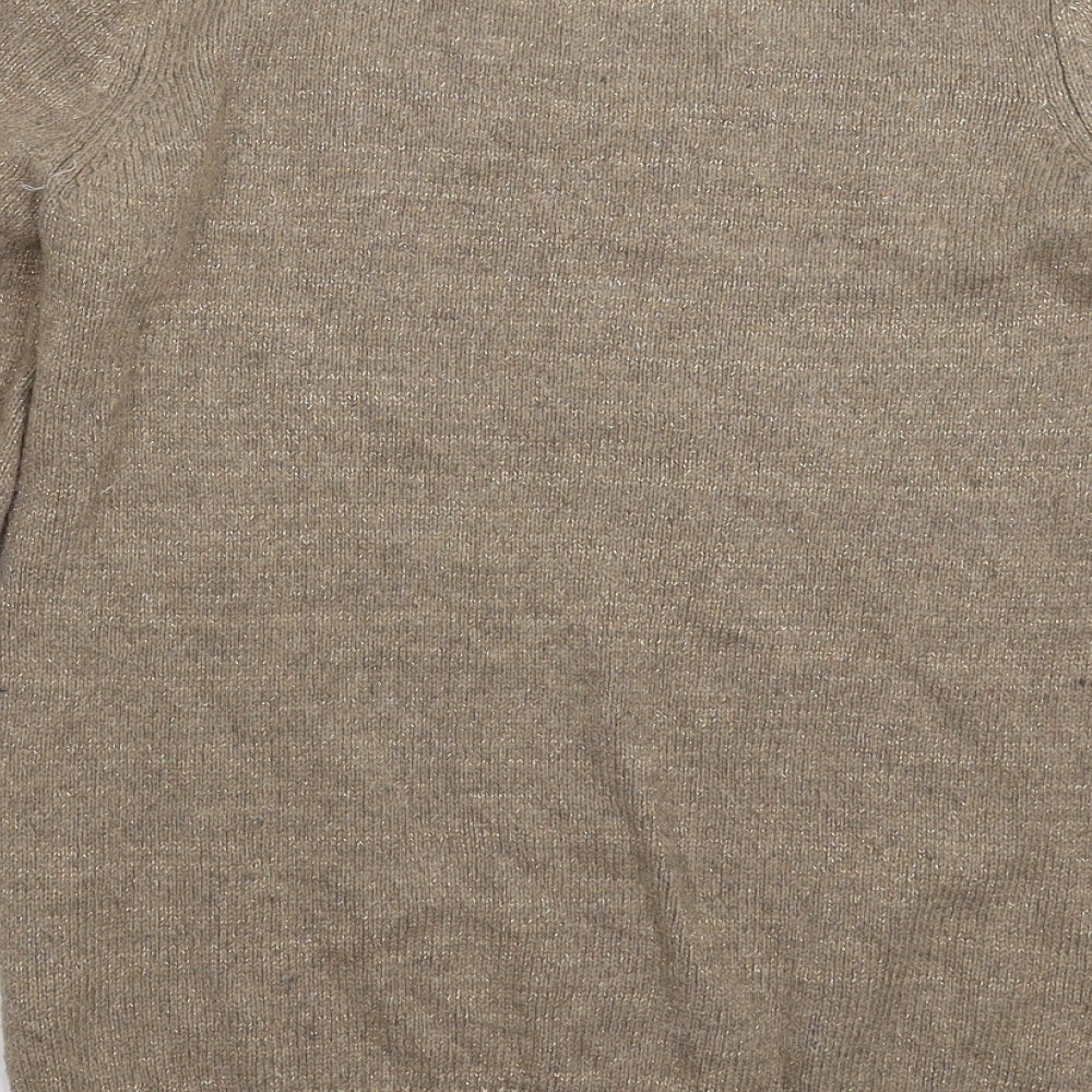 Miss Selfridge Womens Grey  Knit Pullover Jumper Size 8