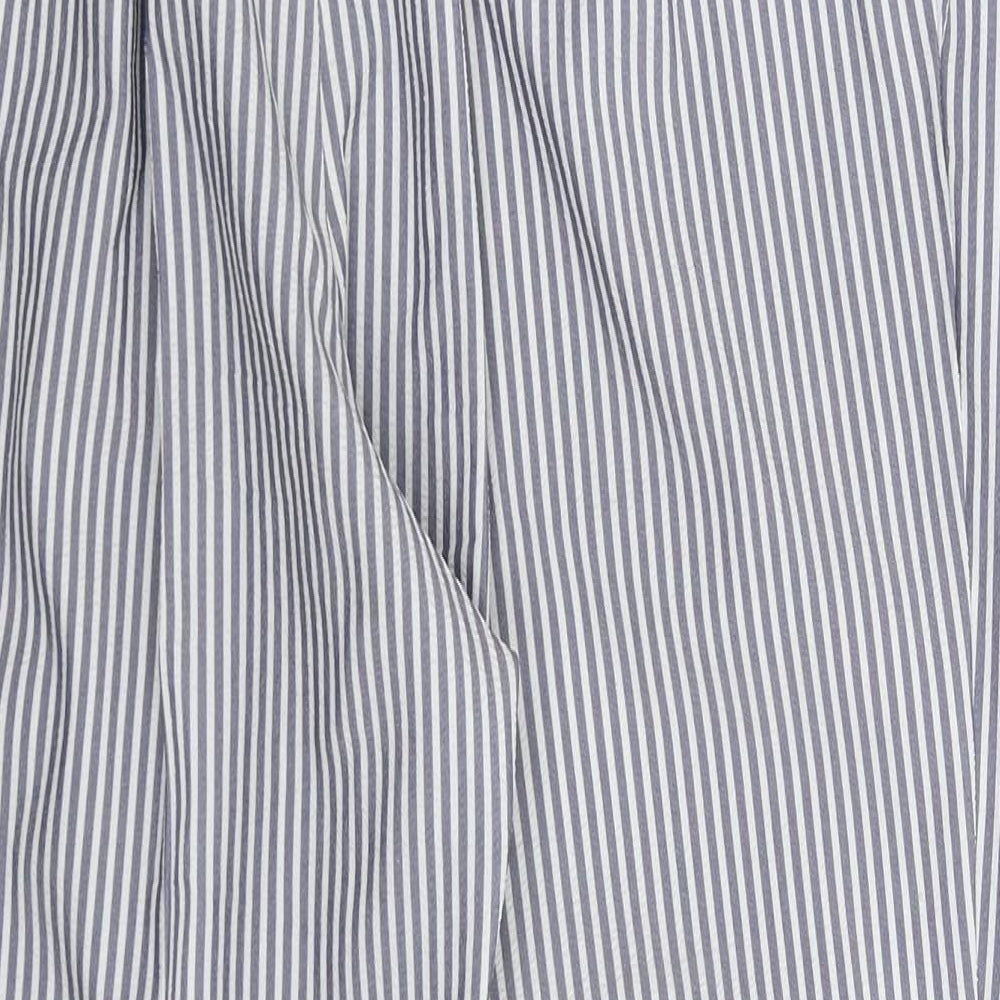 St Michael Womens Grey Striped  Trousers  Size 18 L28 in