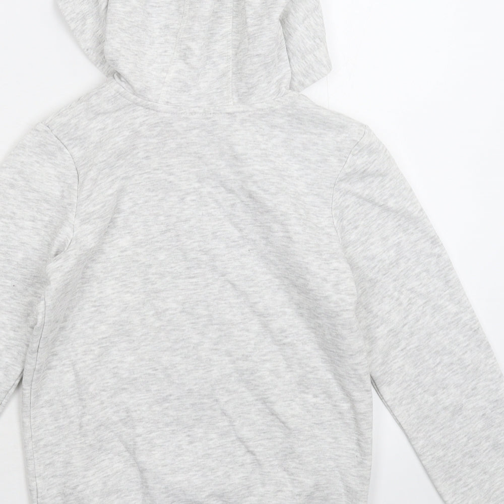 George Girls Grey   Full Zip Hoodie Size 8-9 Years
