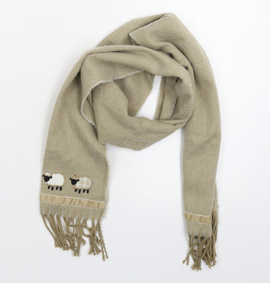 James Pringle Mens Beige  Knit Scarf  One Size