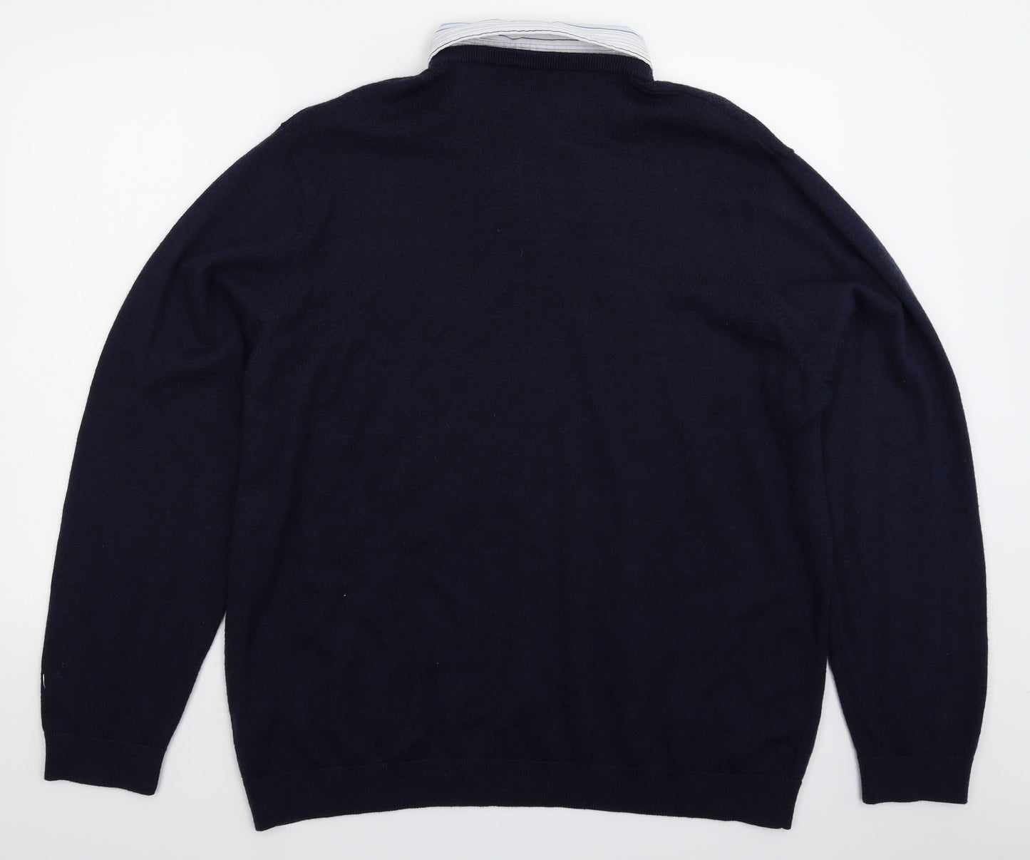 Marks and Spencer Mens Blue  Knit Pullover Jumper Size 2XL