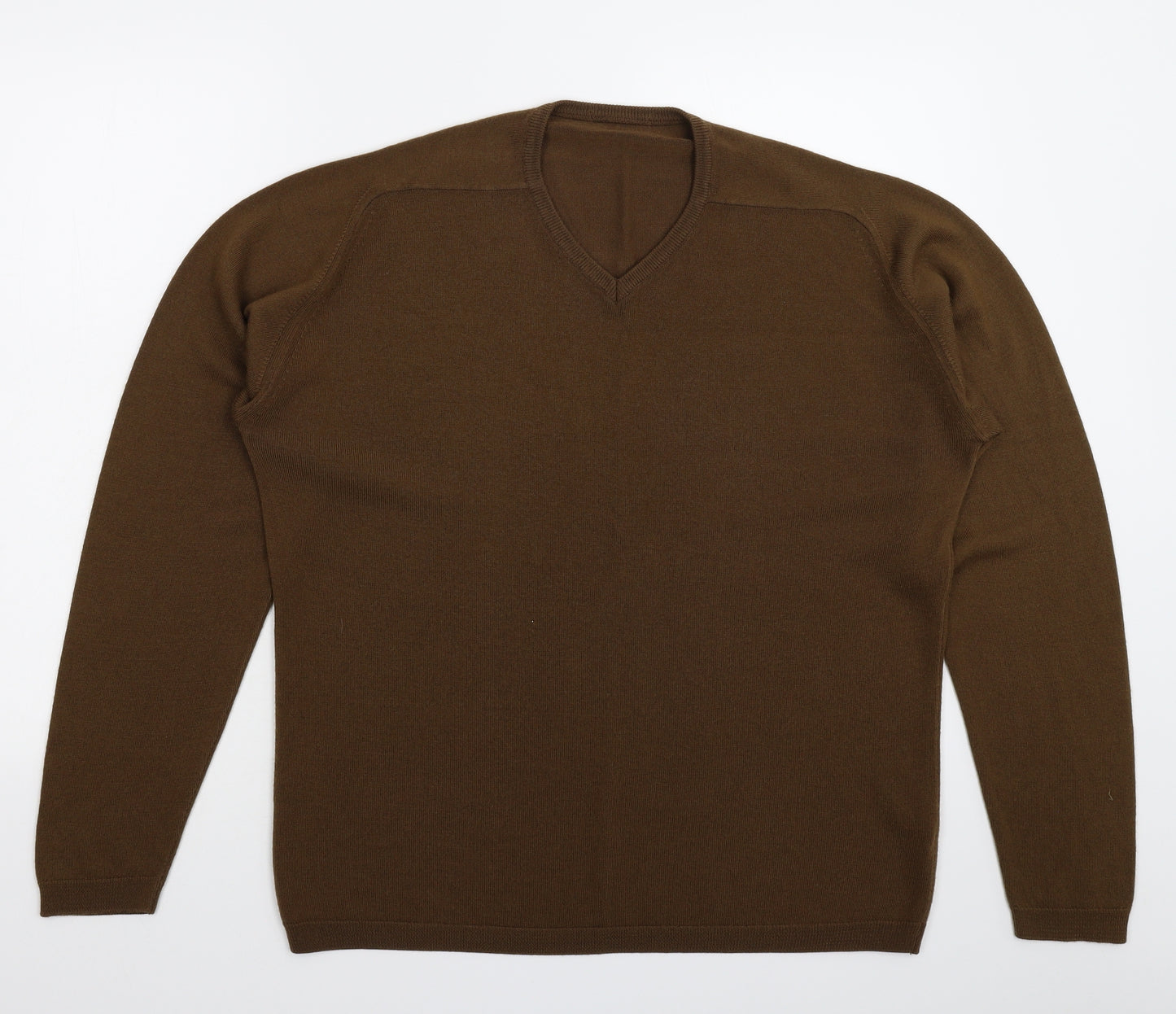 Preworn Mens Brown  Knit Pullover Jumper Size L