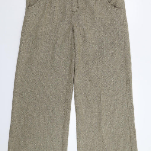Animal Womens Grey Herringbone  Trousers  Size 16 L32 in