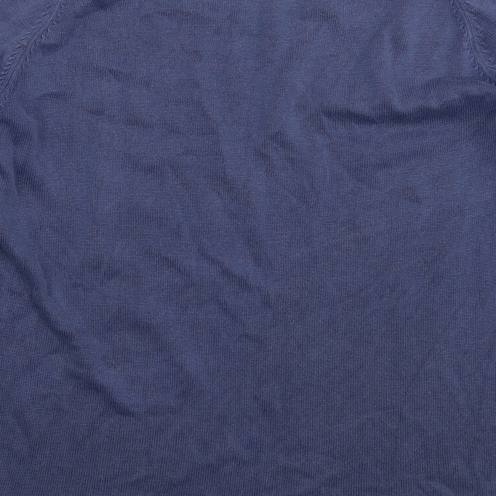 JACK & JONES Mens Blue  Knit Pullover Jumper Size L