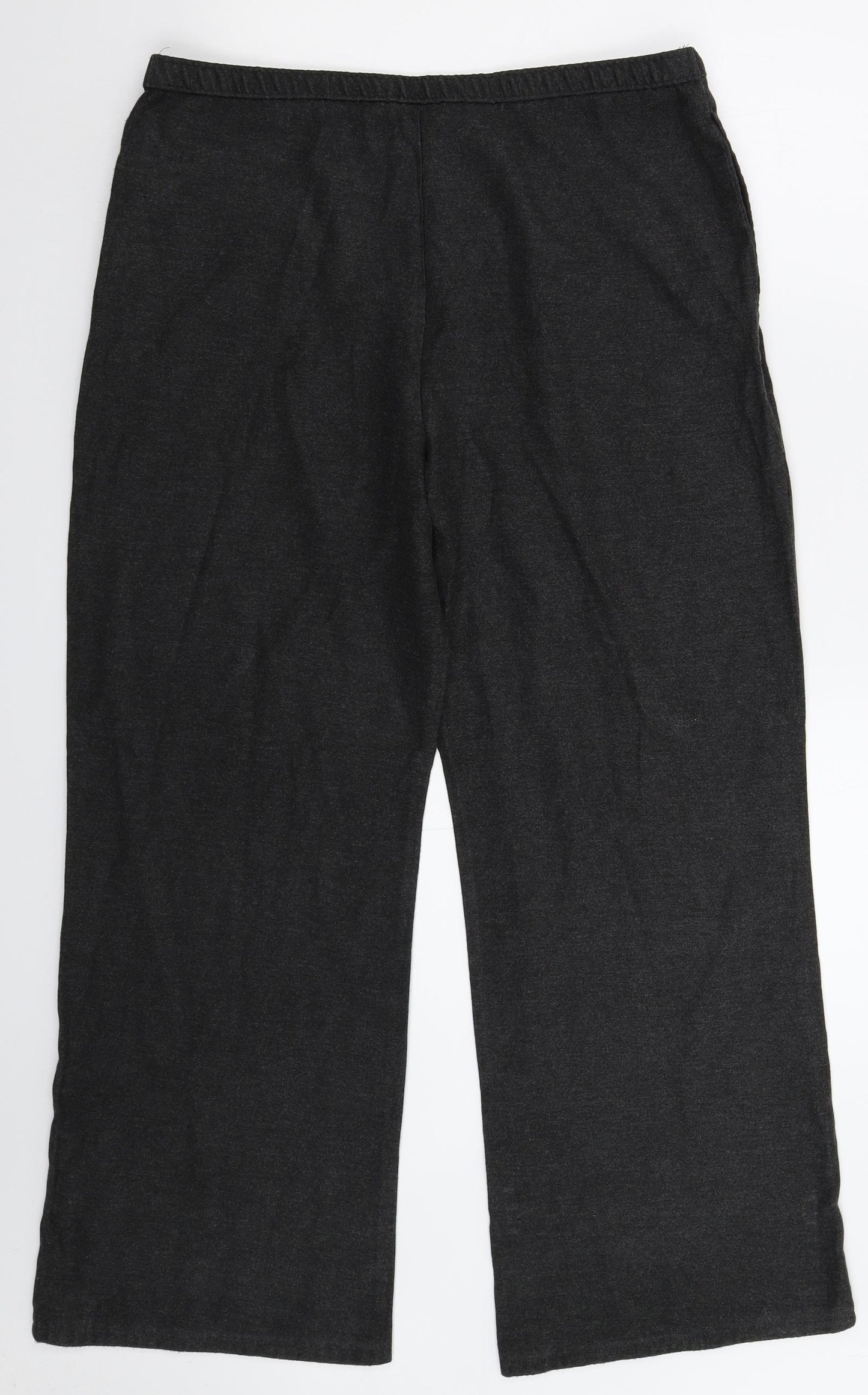 St Michael Womens Grey   Trousers  Size 16 L28 in