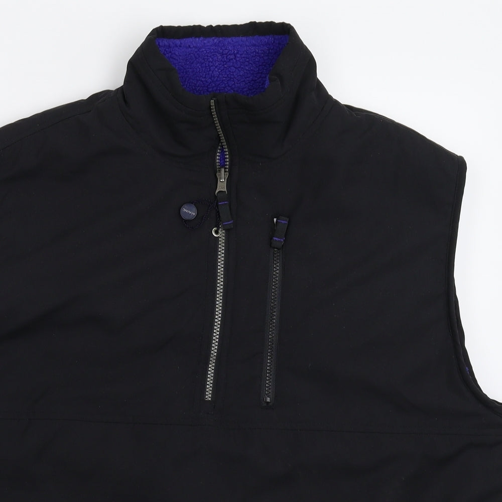 Maine Mens Black   Gilet Jacket Size L