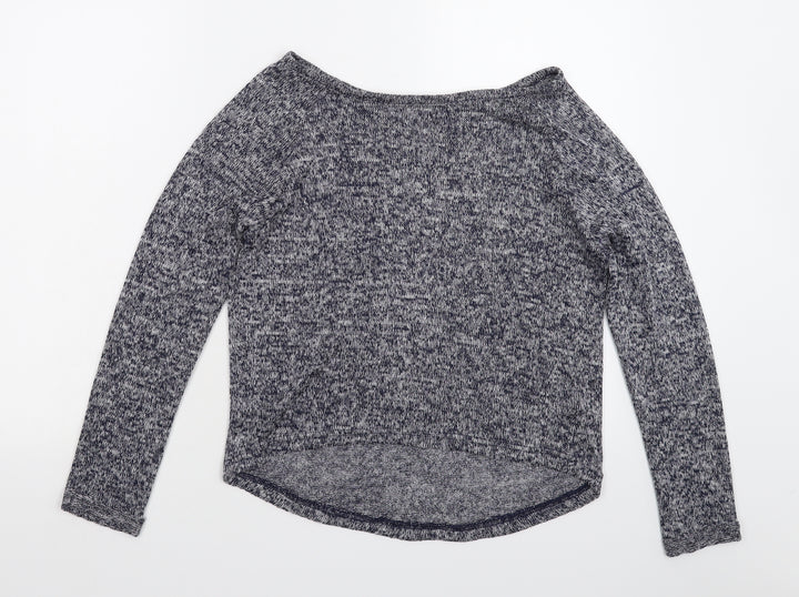 New Look Girls Blue Knit Pullover Jumper Size 12-13 Years