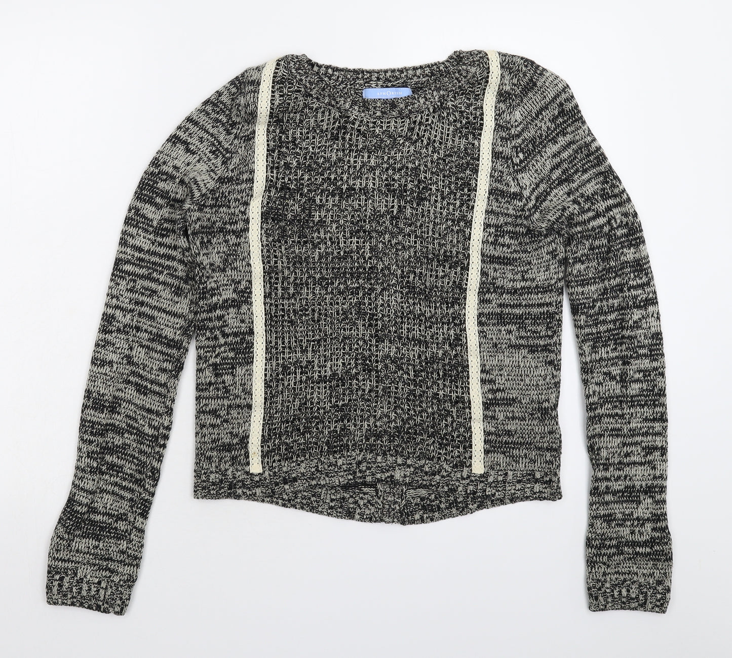 Aphorism Womens Grey  Knit Pullover Jumper Size M