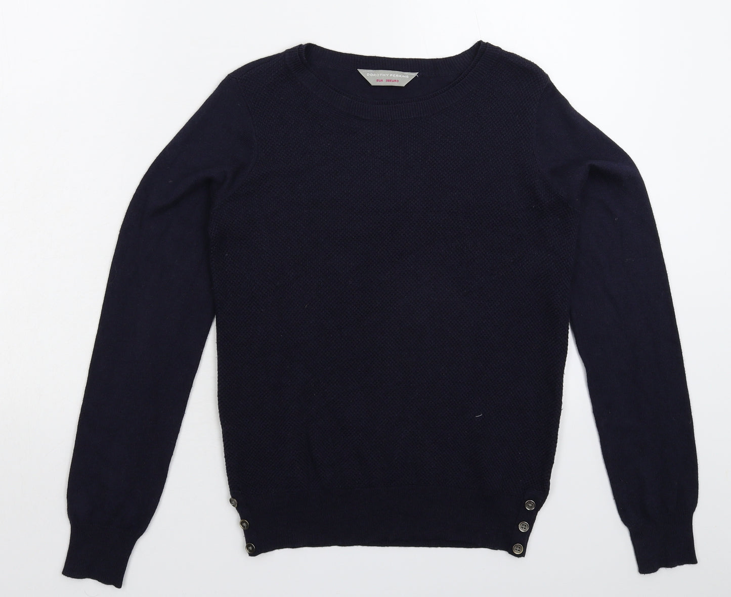 Dorothy Perkins Womens Blue  Knit Pullover Jumper Size 8