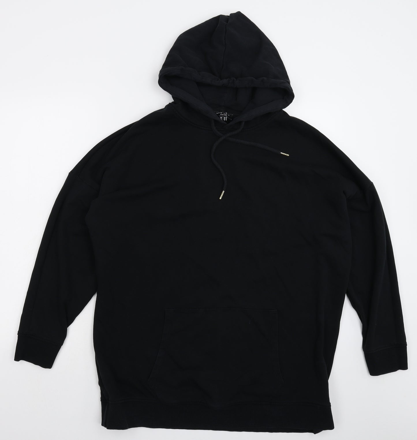 New Look Womens Black   Pullover Hoodie Size 20