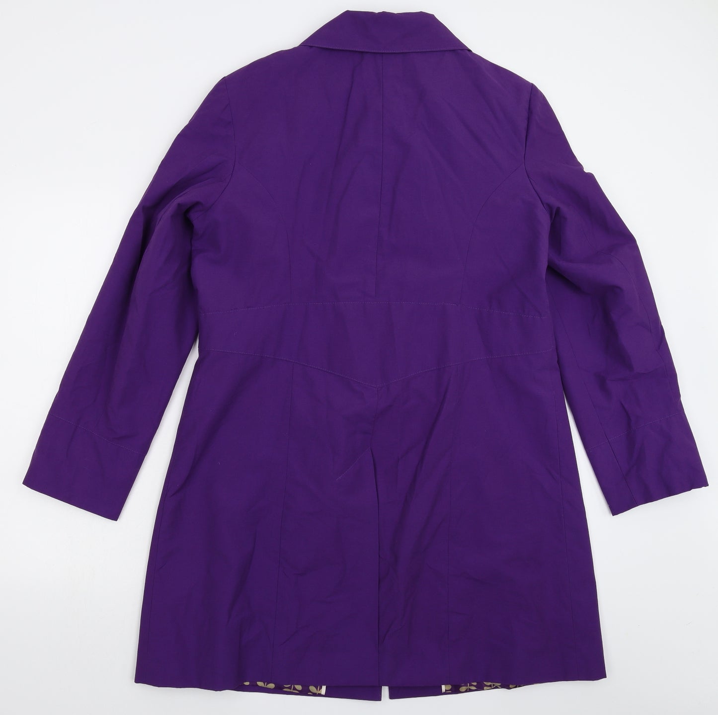 Eleganze Womens Purple   Overcoat Coat Size 18