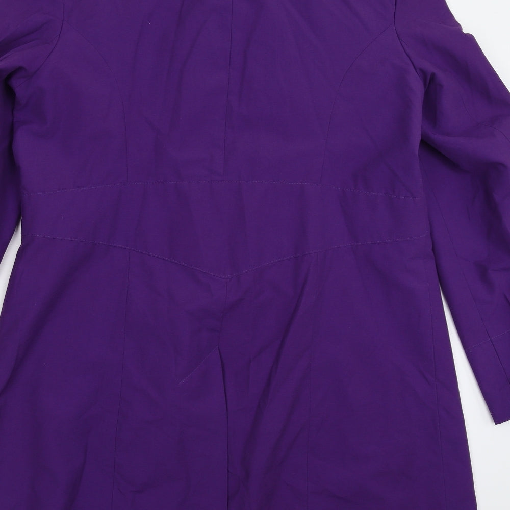 Eleganze Womens Purple   Overcoat Coat Size 18
