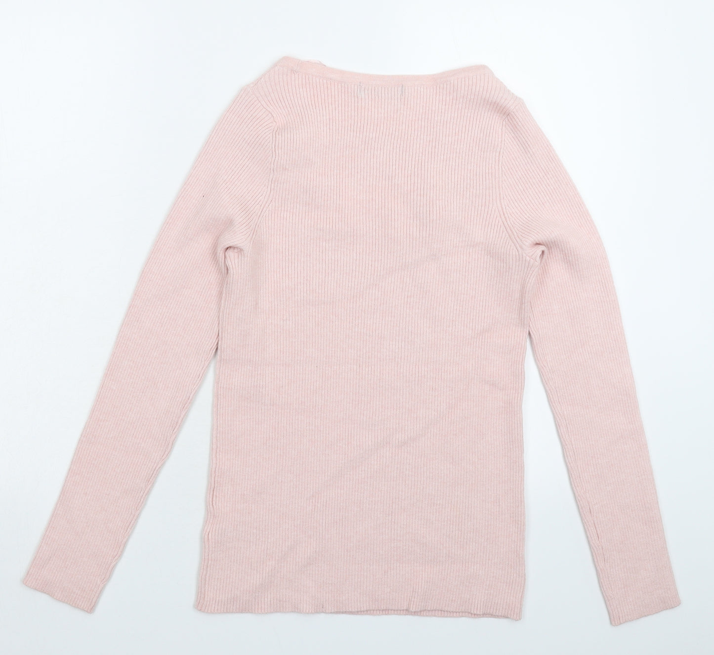 F&F Womens Pink  Knit Pullover Jumper Size 12