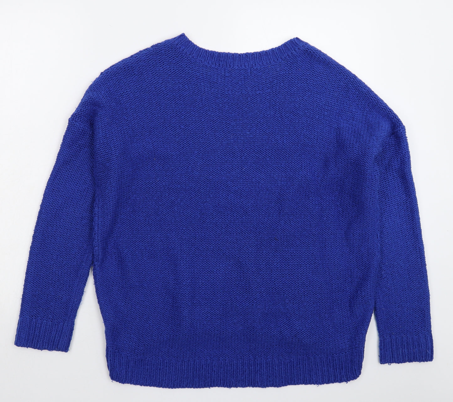 New Look Womens Blue  Knit Pullover Jumper Size 12