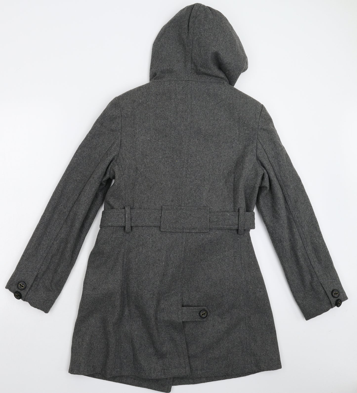 Jumpo Womens Grey   Pea Coat Coat Size 12