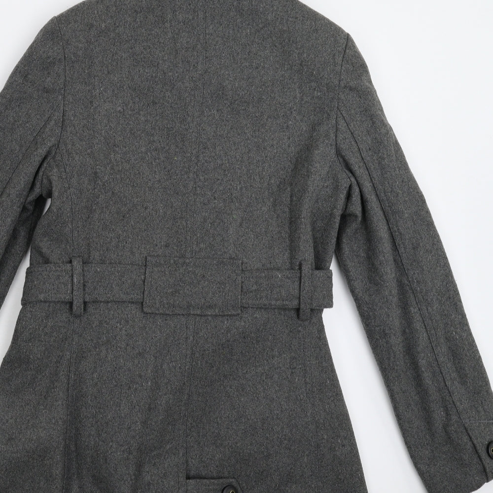 Jumpo Womens Grey   Pea Coat Coat Size 12