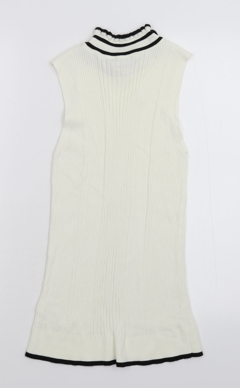 F&F Womens White  Knit Pullover Jumper Size 12