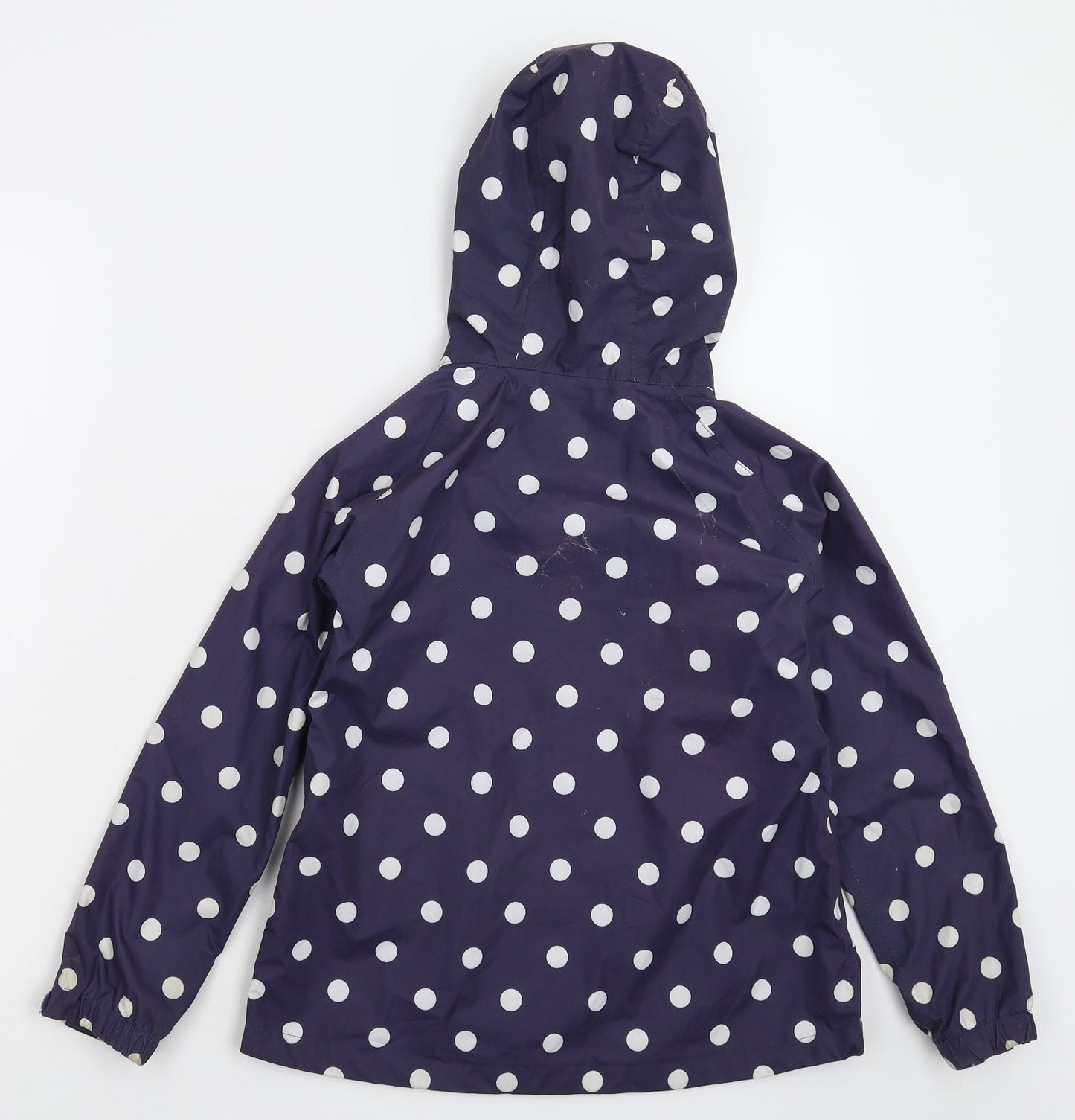 Peter Storm Girls Blue Polka Dot  Rain Coat Coat Size 7-8 Years