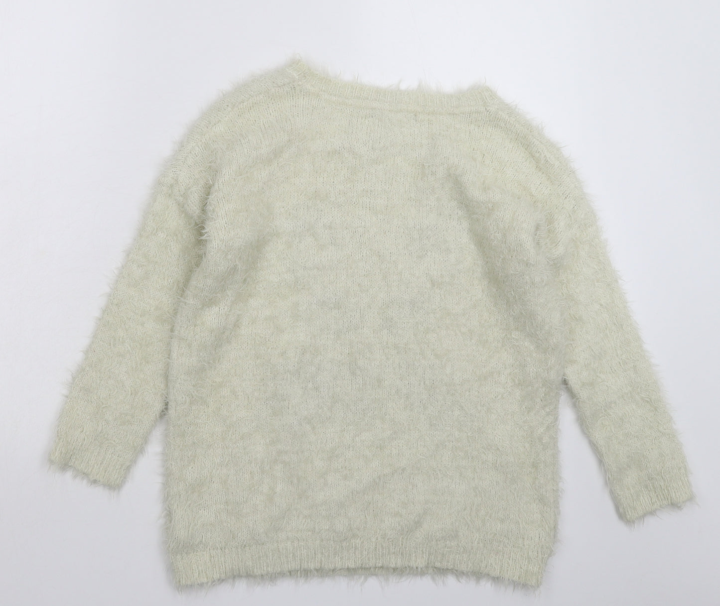 Atmosphere Womens White  Knit Pullover Jumper Size 12