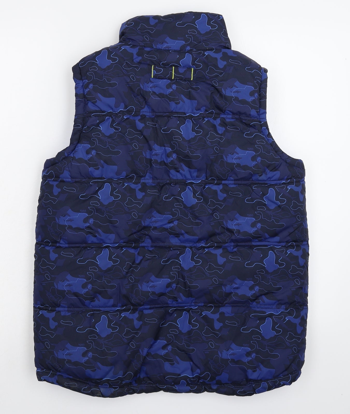 Fat Face Boys Blue Camouflage  Gilet Jacket Size 12-13 Years