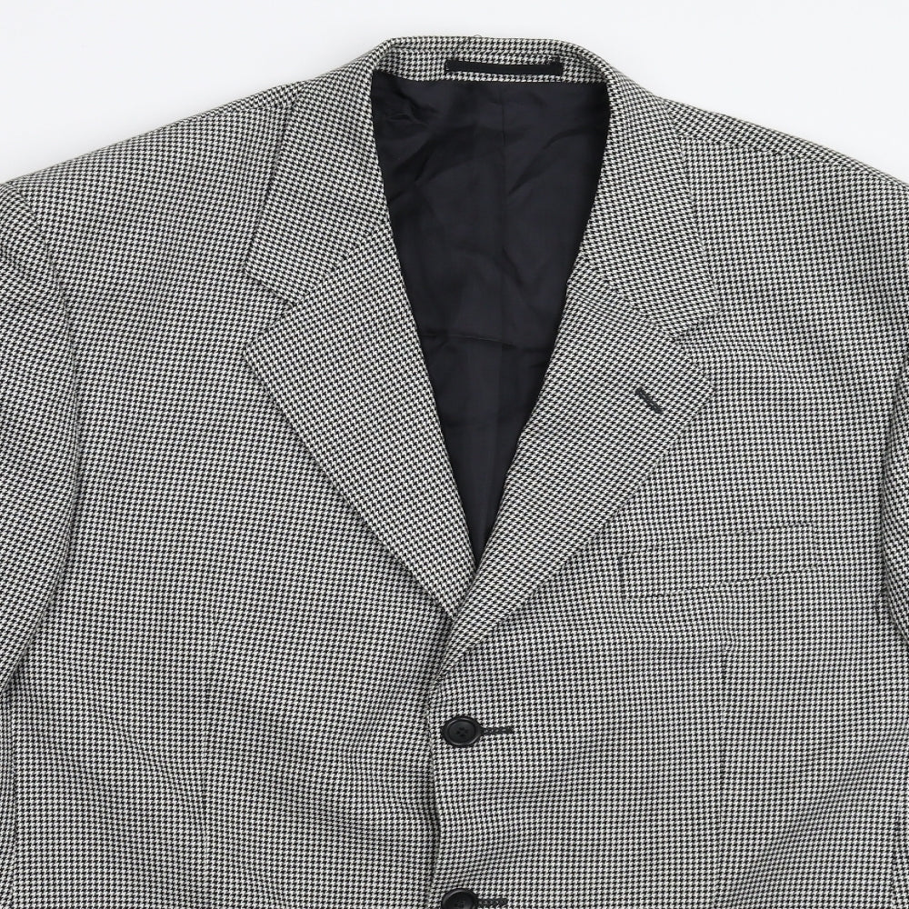IMC Womens Multicoloured Houndstooth  Jacket Suit Jacket Size 44