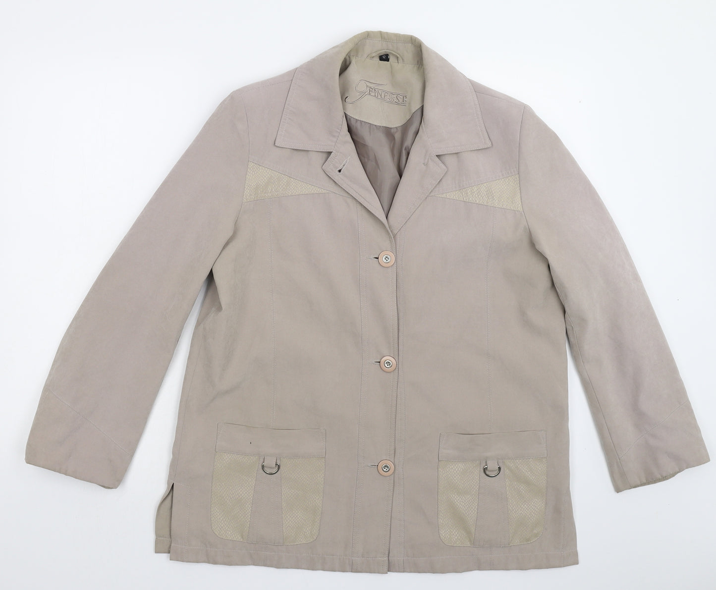 Finesse Womens Grey   Jacket  Size 12