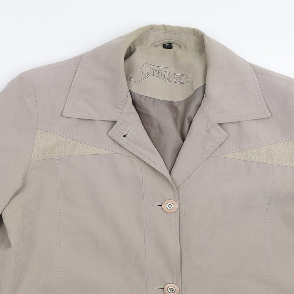 Finesse Womens Grey   Jacket  Size 12