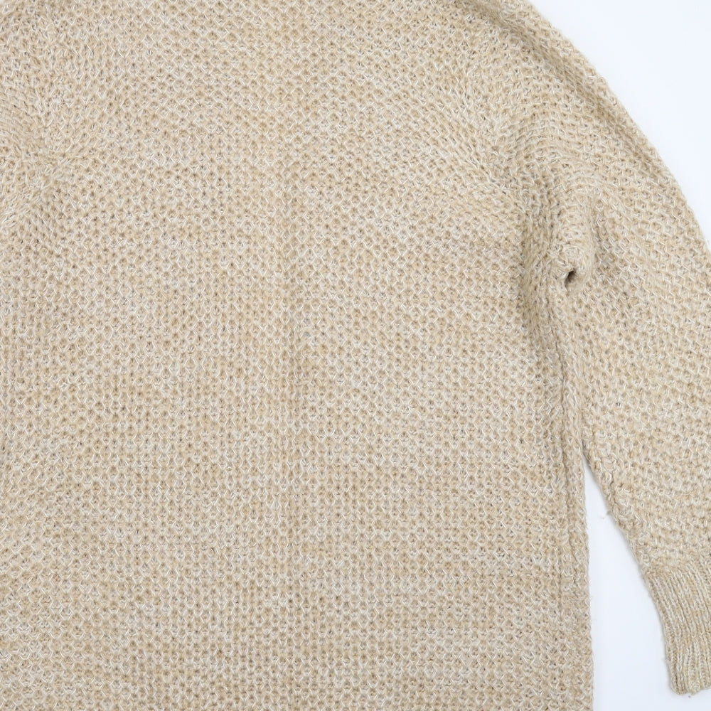 F&F Womens Beige  Knit Cardigan Jumper Size 18