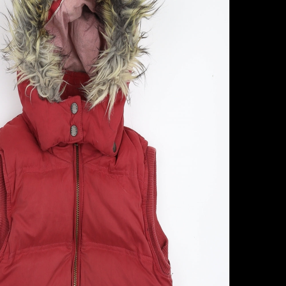 Fat Face Womens Pink   Gilet Jacket Size 8