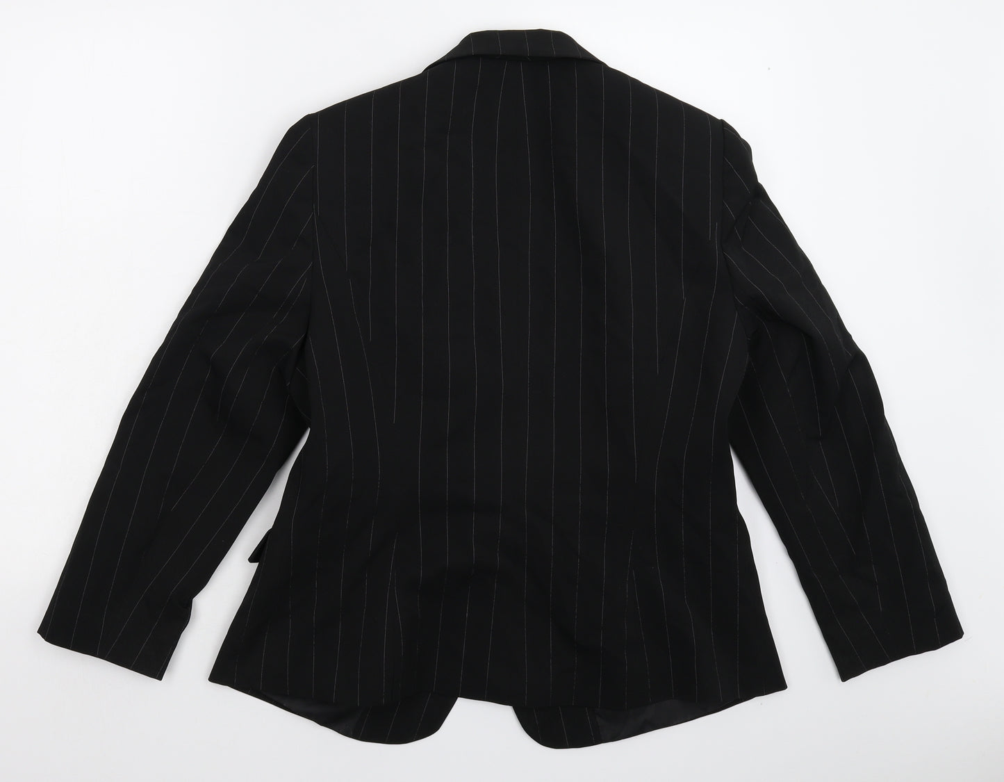 Dorothy Perkins Womens Black Striped  Jacket Suit Jacket Size 14