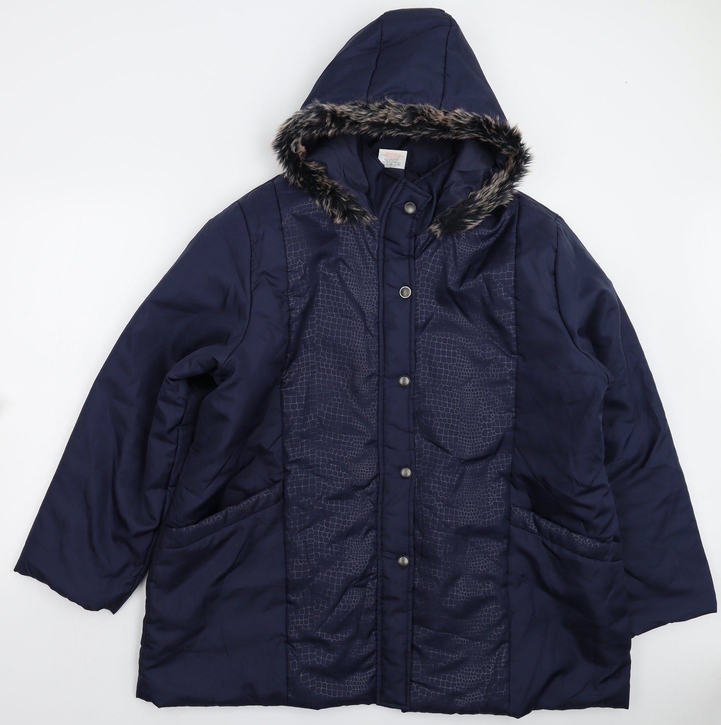 Anne De Lancay Womens Blue   Jacket Coat Size 24