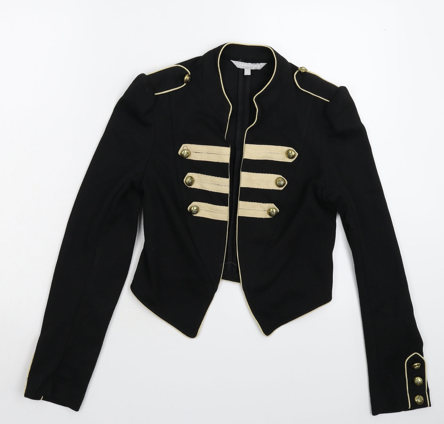 Red Herring Womens Black   Jacket Blazer Size 8