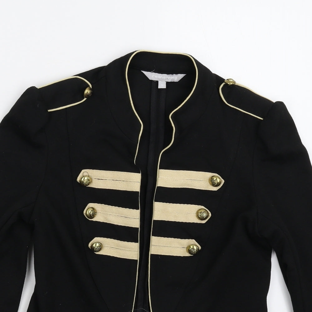 Red Herring Womens Black   Jacket Blazer Size 8