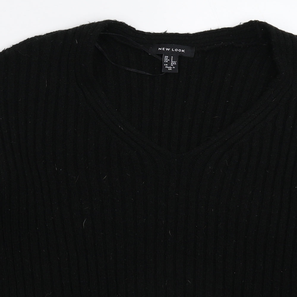 New Look Womens Black  Knit Pullover Jumper Size S