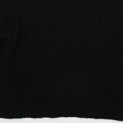 New Look Womens Black  Knit Pullover Jumper Size S