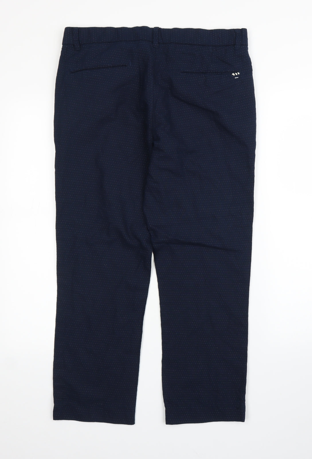 Zara Mens Blue   Capri Trousers Size M L24 in