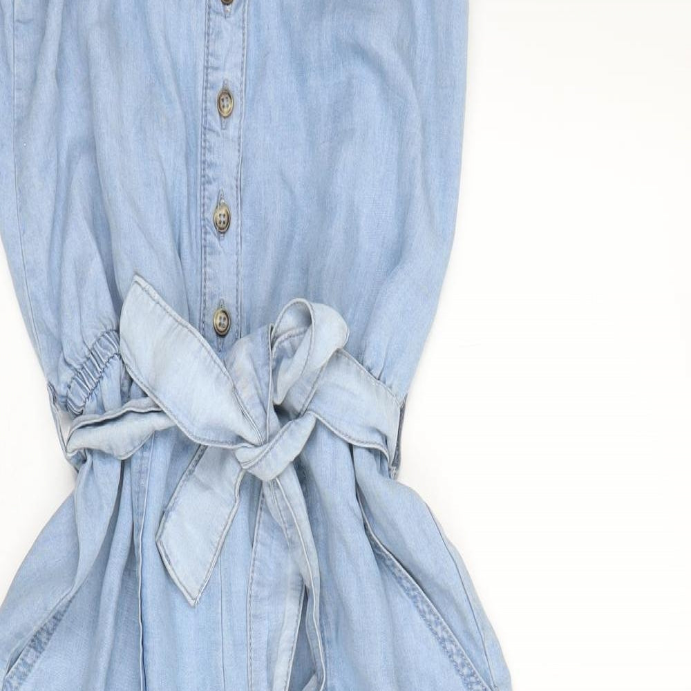 Primark Womens Blue   Dungaree One-Piece Size 10