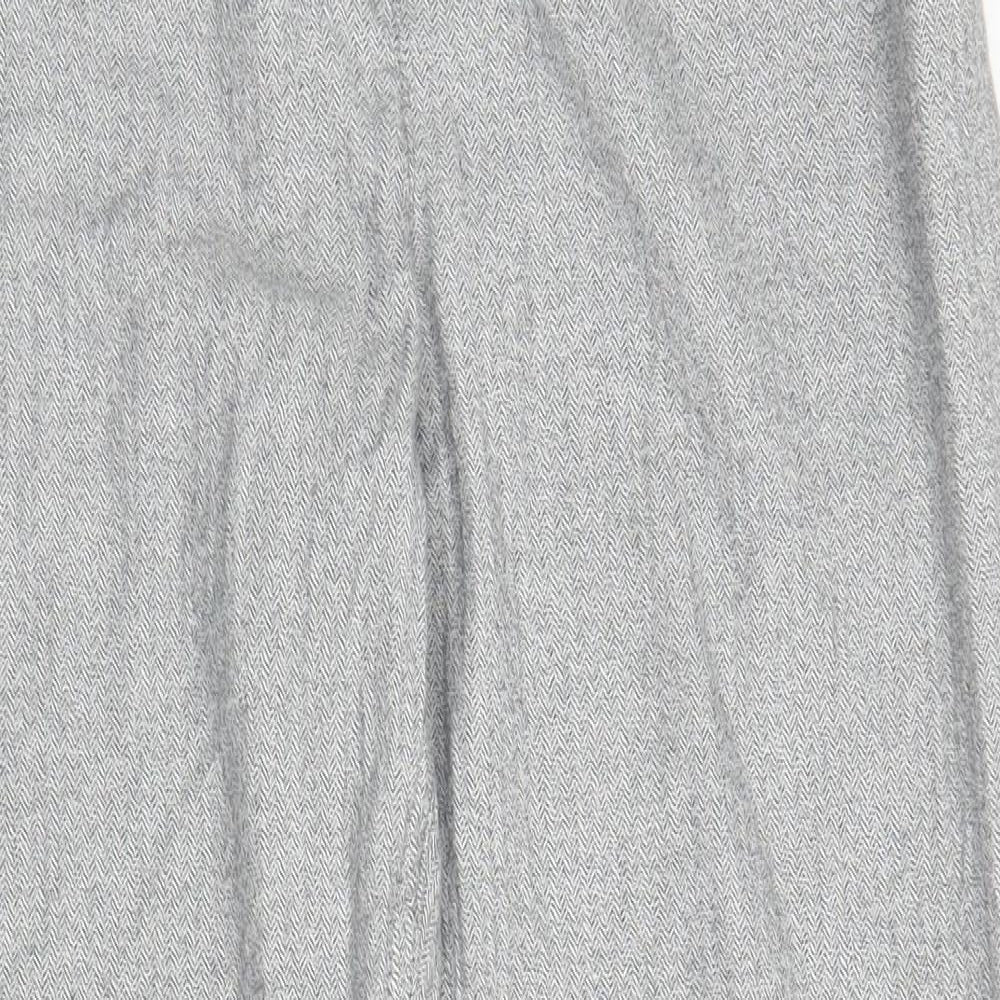 NEXT Womens Grey   Capri Trousers Size 14 L27 in