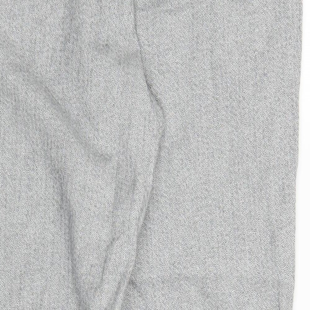NEXT Womens Grey   Capri Trousers Size 14 L27 in