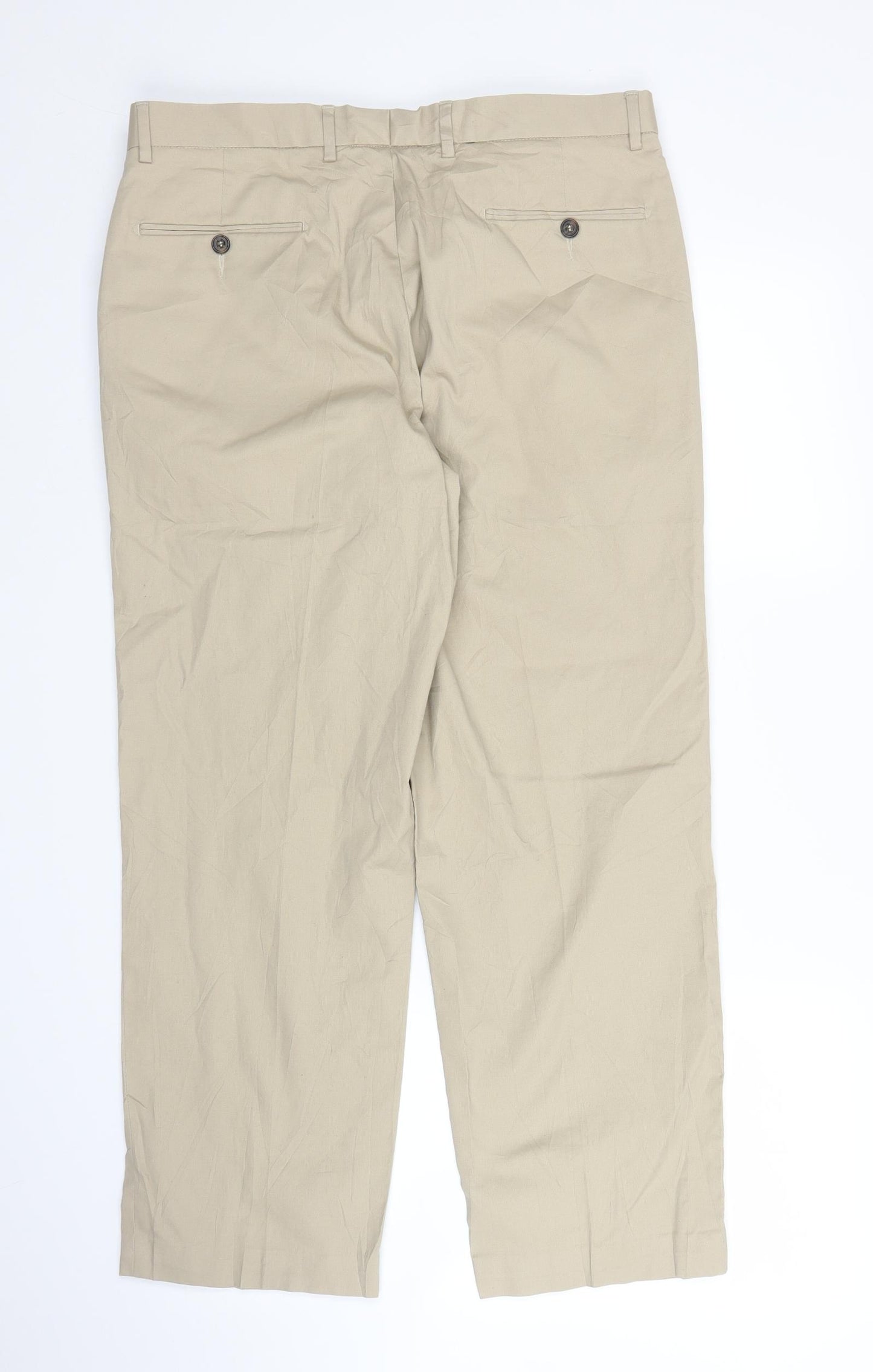 m&s Mens Beige   Carpenter Trousers Size 34 in L29 in