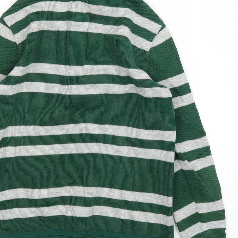 Gap Boys Green Striped  Pullover Jumper Size S