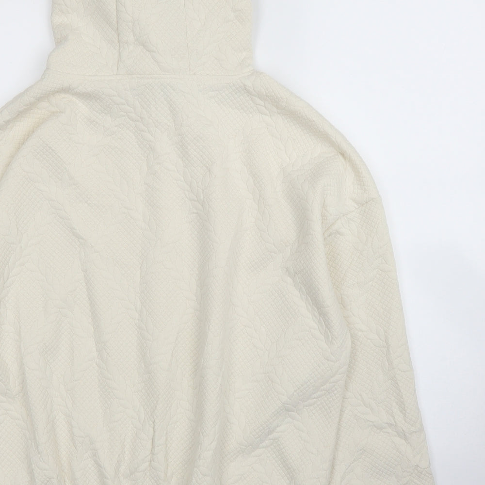 Primark Womens White   Pullover Hoodie Size L