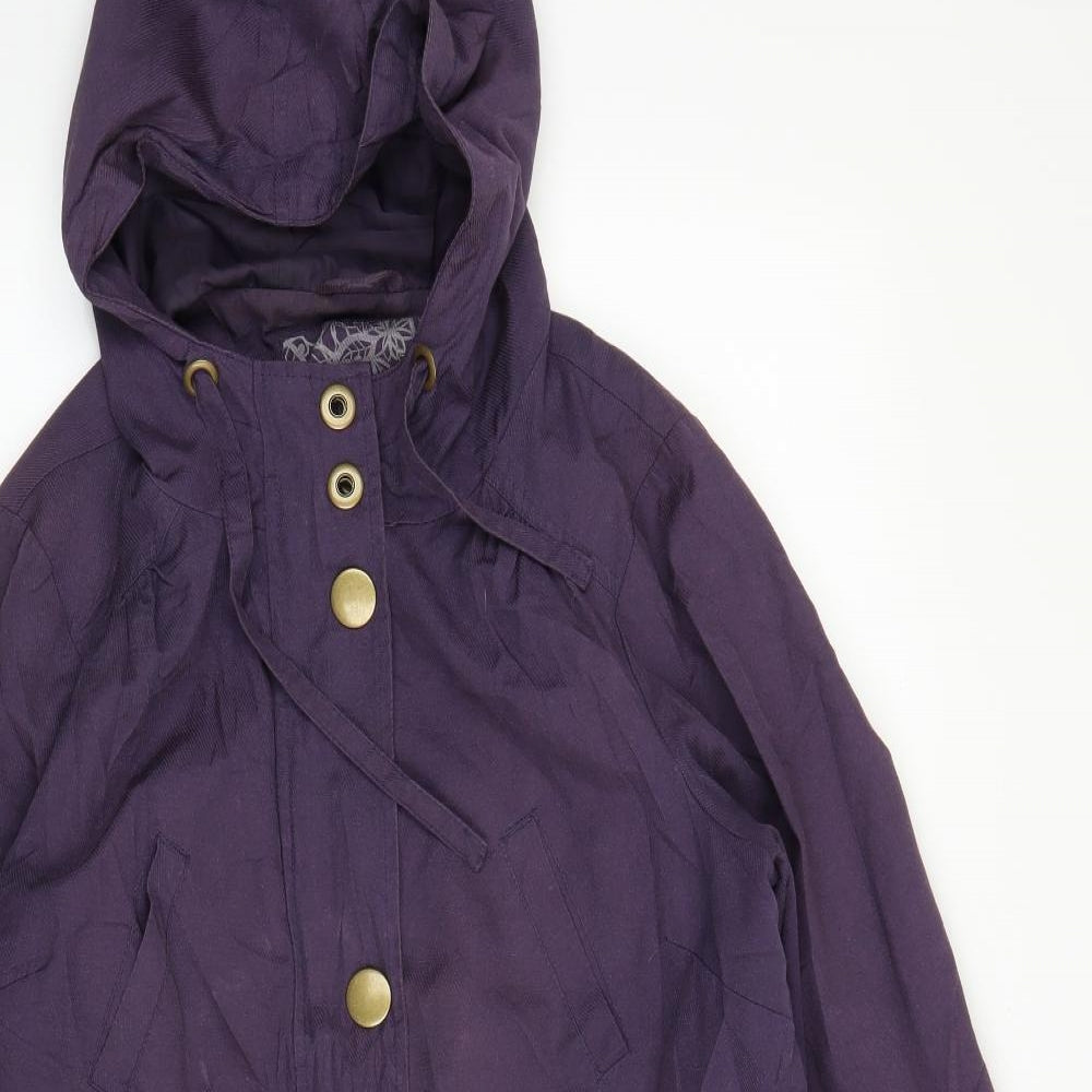 Evans Womens Purple   Overcoat Jacket Size 16