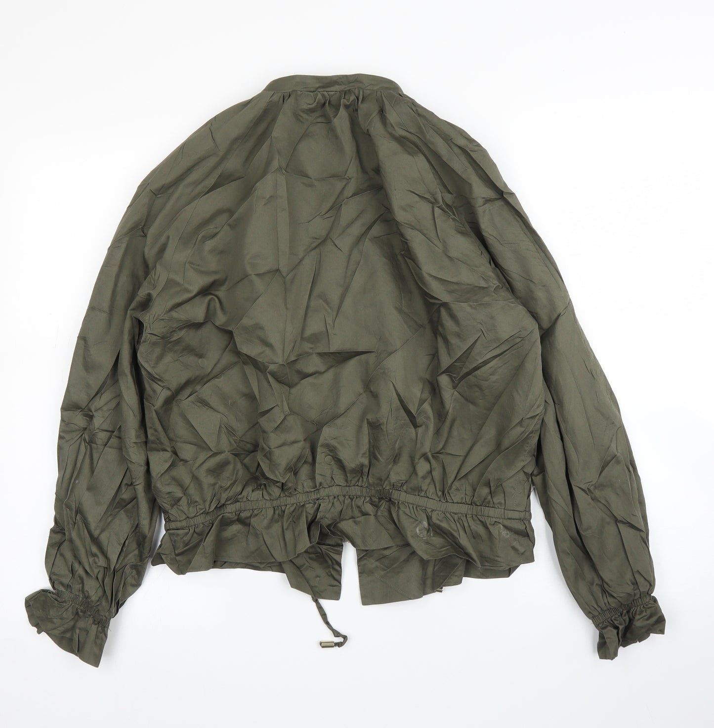 H&M Womens Green   Bomber Jacket Jacket Size 10