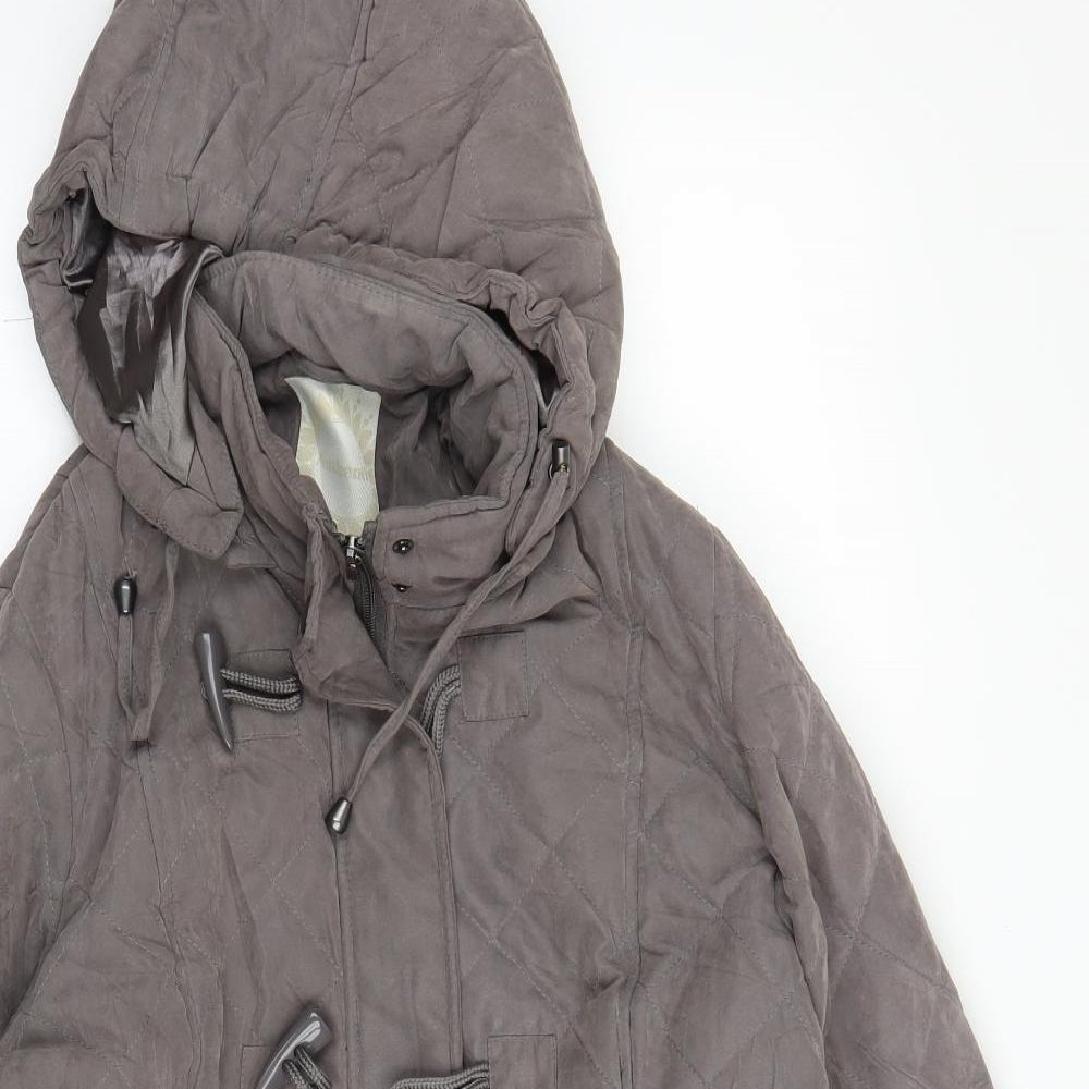 BHS Womens Brown   Quilted Coat Size 12