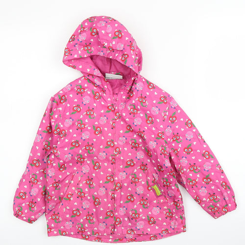 TU Girls Pink   Rain Coat Coat Size 3-4 Years  - Moshi Monsters