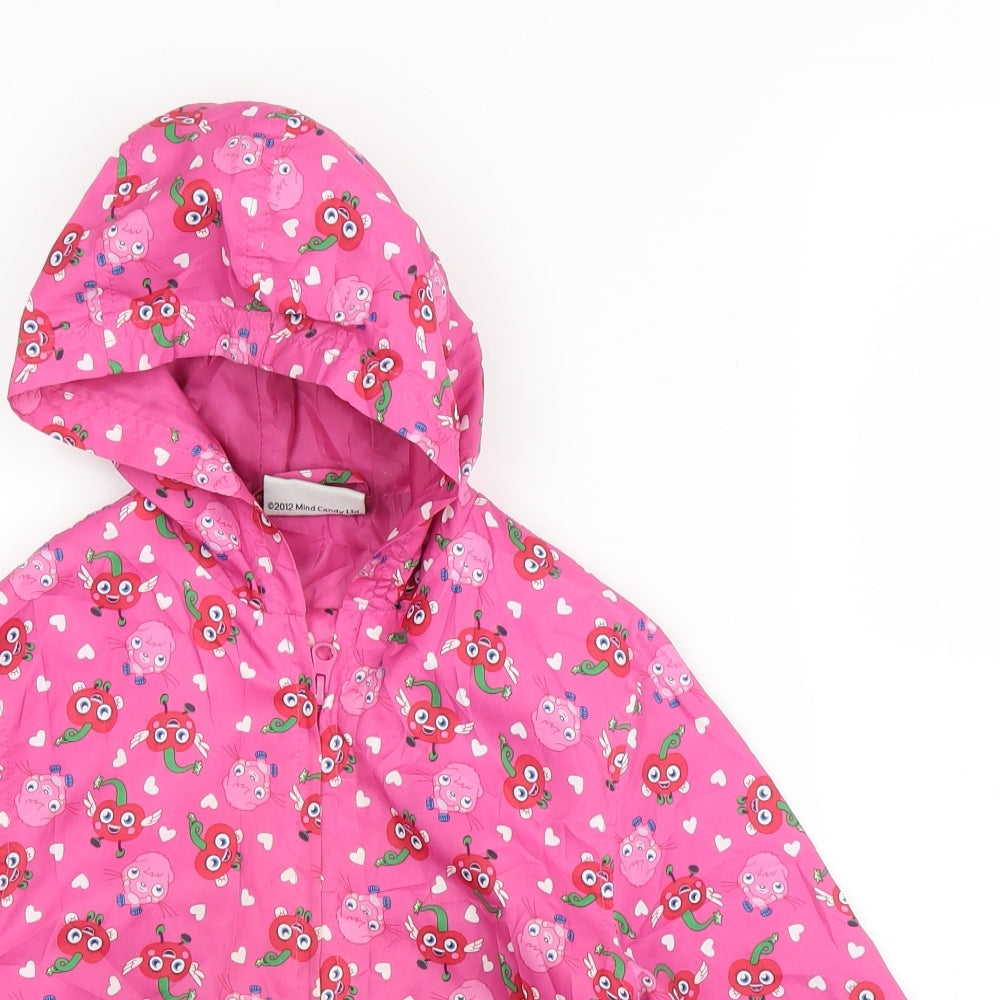 TU Girls Pink   Rain Coat Coat Size 3-4 Years  - Moshi Monsters