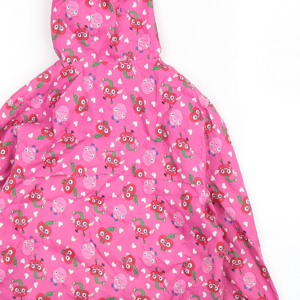 TU Girls Pink   Rain Coat Coat Size 3-4 Years  - Moshi Monsters