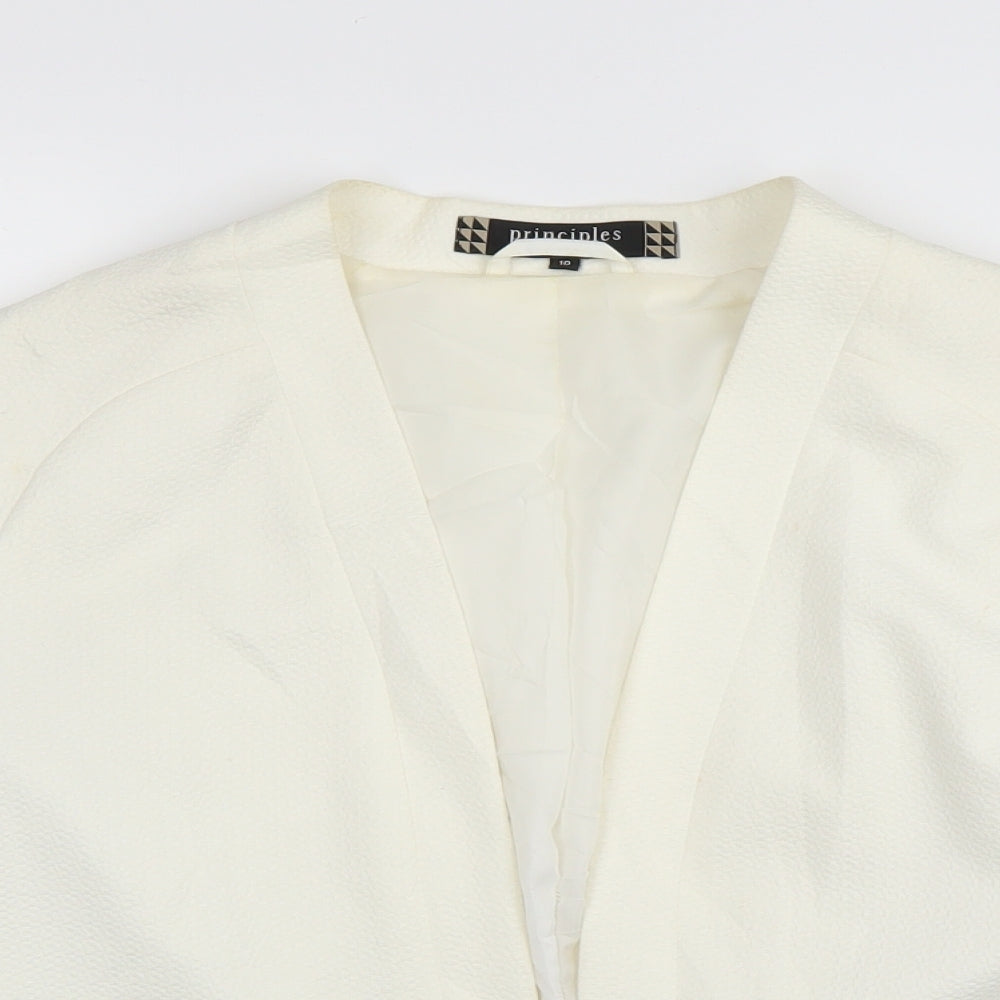 Debenhams Womens White   Cardigan Jumper Size 10